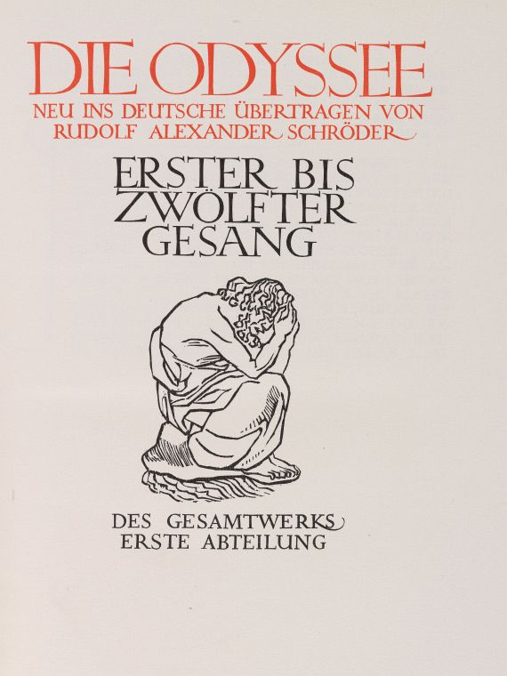 Cranach Presse - Die Odyssee, 2 Bde., 1907-10.