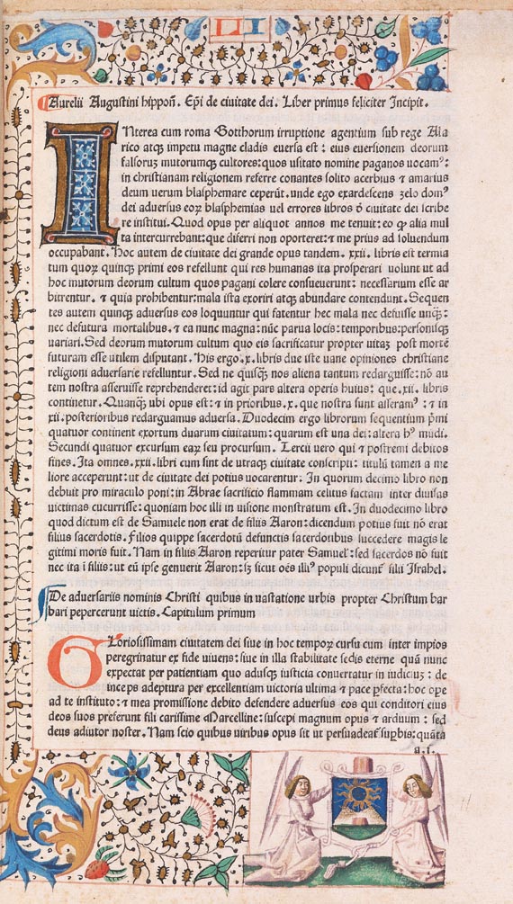 Aurelius Augustinus - De civitate dei. Neapel 1477 - Autre image