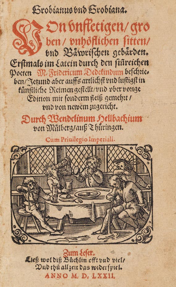 Fridrich Dedekind - Grobianus und Grobiana. 1572 - Autre image