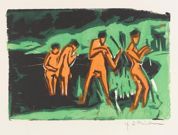  Mappenwerk / Portfolio - Fünfte Jahresmappe der Künstlergruppe Brücke (Ernst Ludwig Kirchner) - Autre image