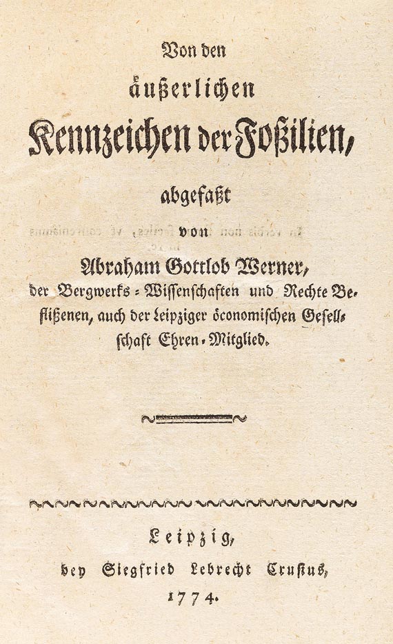 Abraham Gottlob Werner - Kennzeichen der Foßilien, 1774 - Autre image