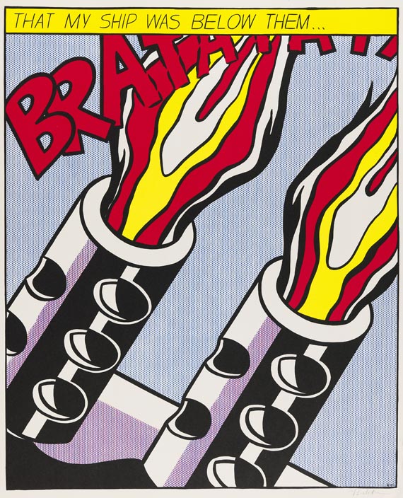 Roy Lichtenstein - 3 Blätter: As I Opened Fire Poster - Autre image