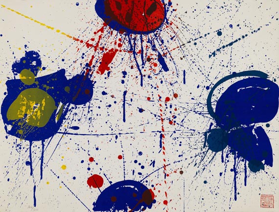 Sam Francis - 2 Blätter: Hurrah for the Red, White and Blue. The upper Red - Autre image