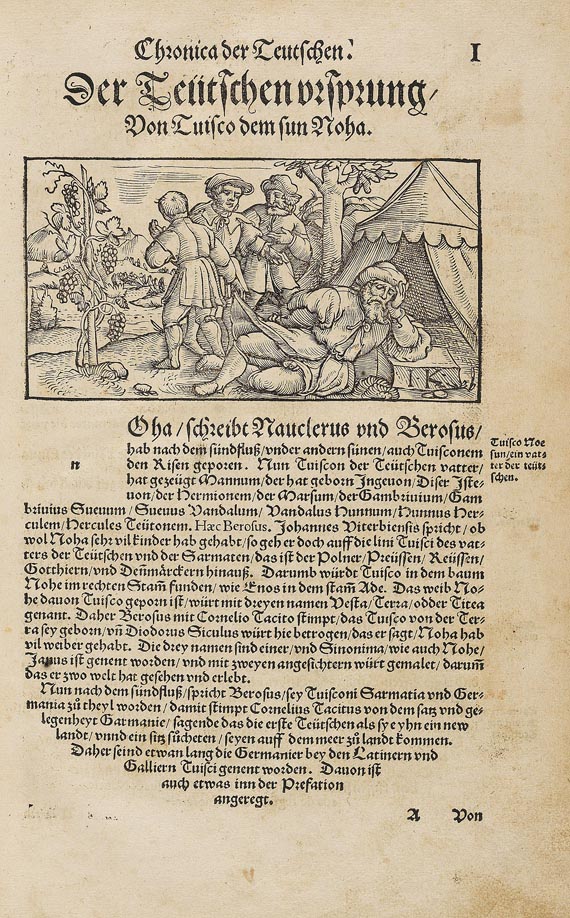 Sebastian Franck - Chronica und Weltbuch. 2 Teile in 1 Bd. 1534. - Autre image