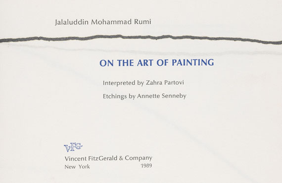 Jalaluddin Mohammad Rumi - On the Art of painting. 1989. - Autre image