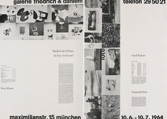 Gerhard Richter - 1 Plakat. 1964. - Autre image