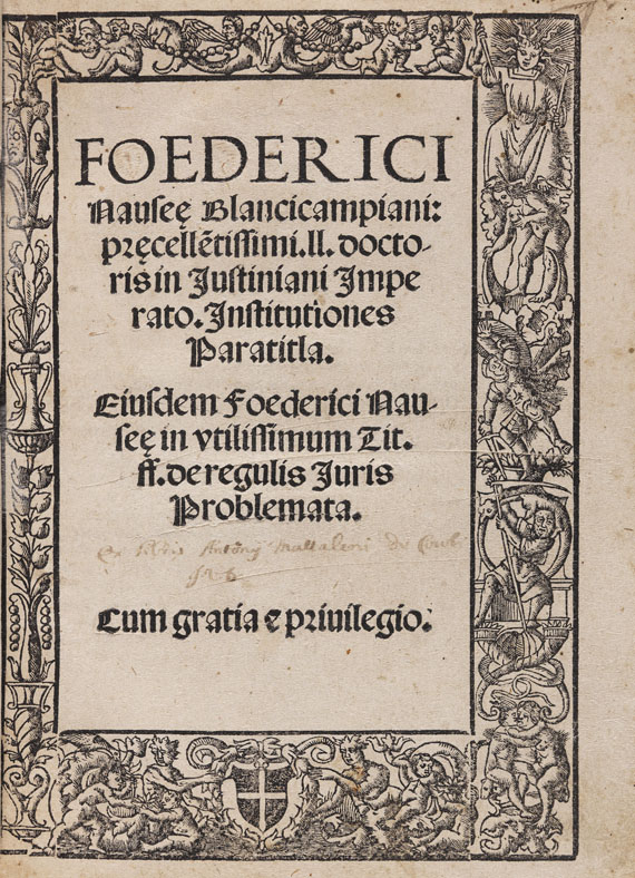 Friedrich Nausea - In Justiniani Imperato. 1523.