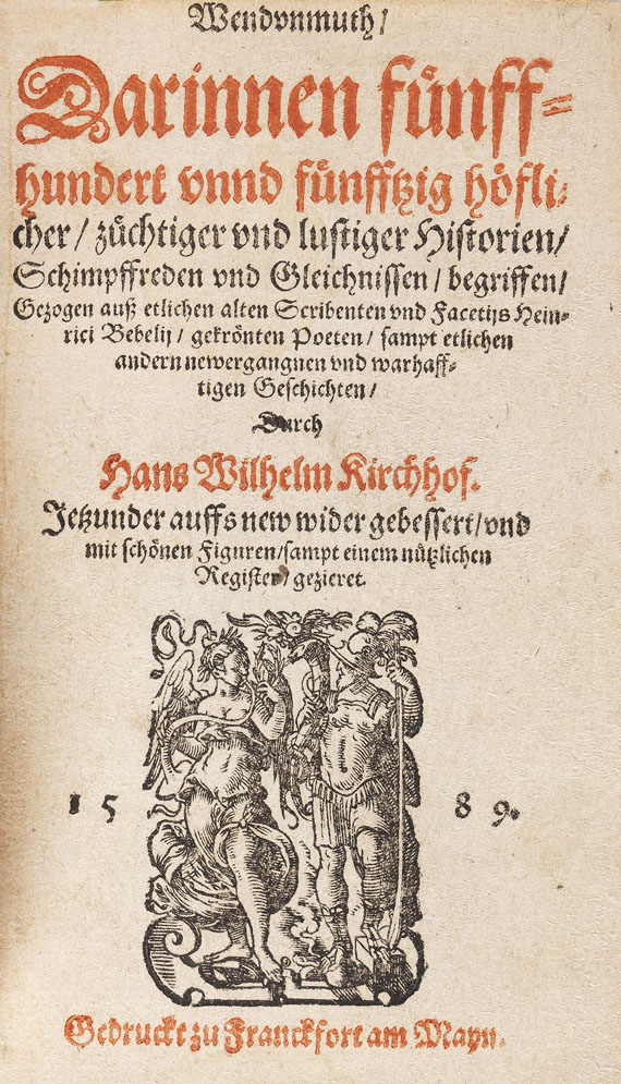 Hans Wilhelm Kirchhof - Wendunmuth. 1589. - Fugger-Einband.
