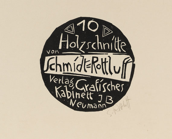 Karl Schmidt-Rottluff - Außentitel für die Neumann-Mappe