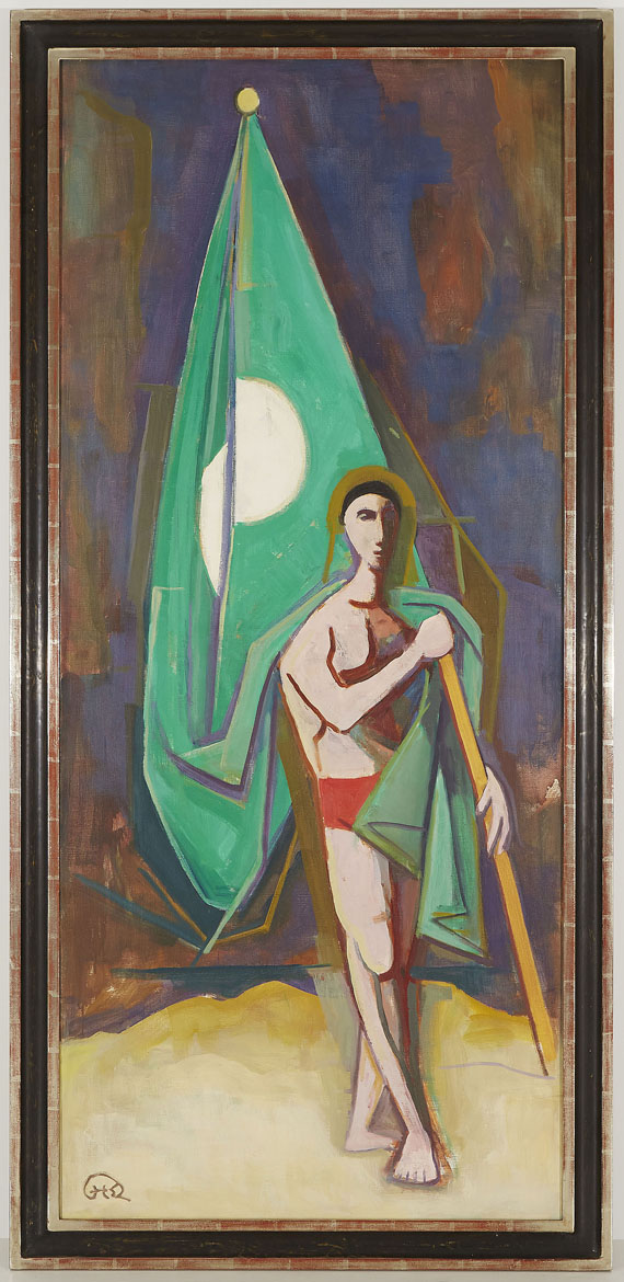 Karl Hofer - Mann mit grüner Fahne - Autre image