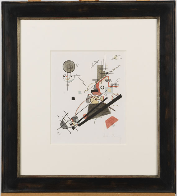 Wassily Kandinsky - Fröhlicher Aufstieg - Image du cadre