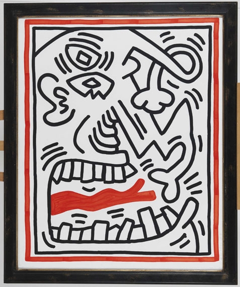 Keith Haring - Ohne Titel - Image du cadre
