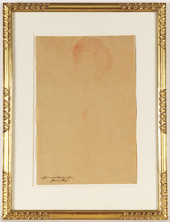 Gustav Klimt - Stehender weiblicher Akt - Image du cadre