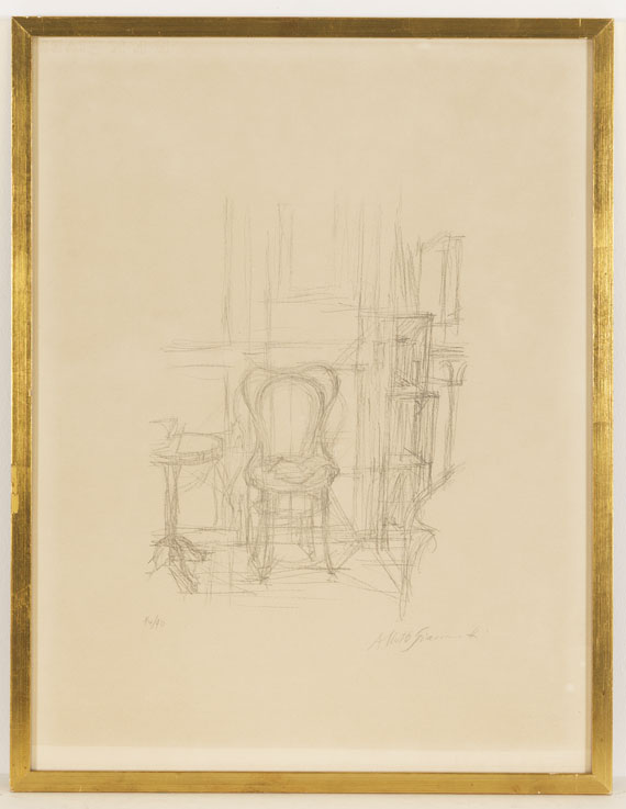 Alberto Giacometti - Chaise et guéridon - Image du cadre