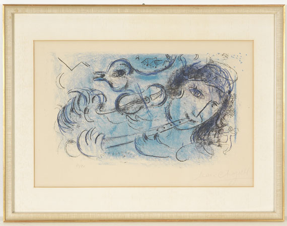 Marc Chagall - Der Flötenspieler - Image du cadre