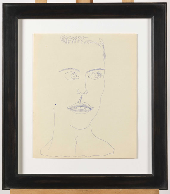 Andy Warhol - Young man with hearts (II) - Image du cadre