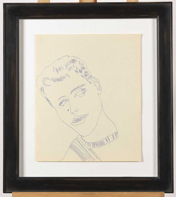 Andy Warhol - Young man with hearts (V) - Image du cadre