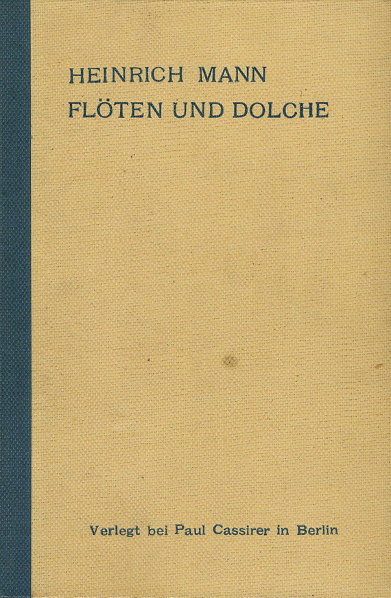 Heinrich Mann - Flöten und Dolche. Widmungsexempl. 1905. - Autre image