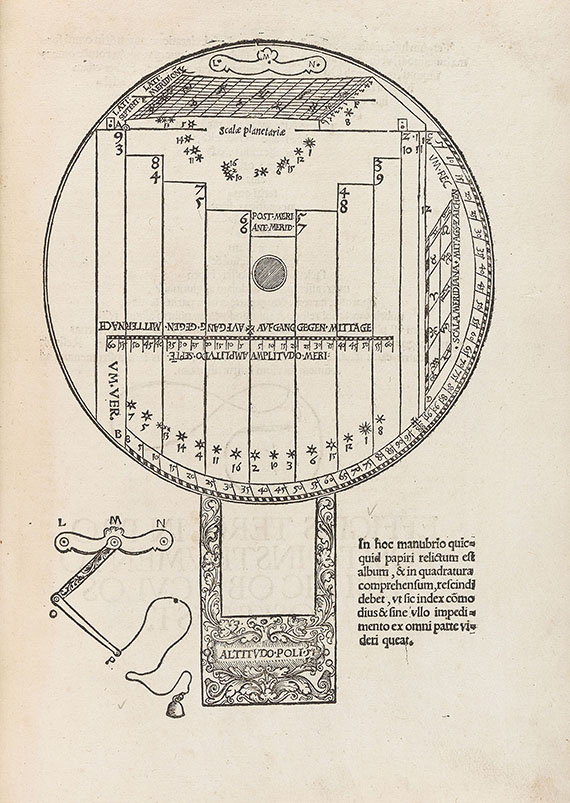 Peter Apian - Quadrans astronomicus. 1532 - Autre image