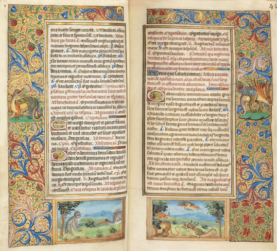  Manuskripte - Stundenbuch um 1500. Manuskript auf Pergament. - Autre image