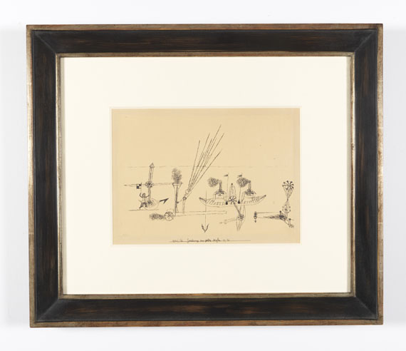 Paul Klee - Zeichnung zum gelben Hafen - Image du cadre