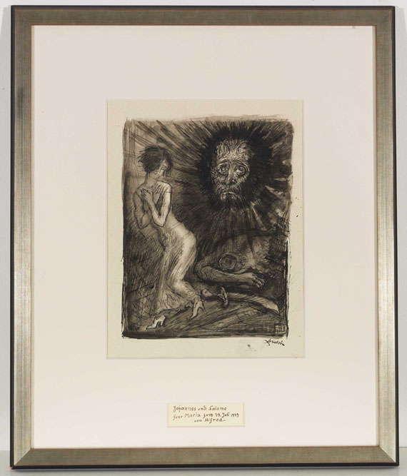 Alfred Kubin - Johannes und Salome - Image du cadre