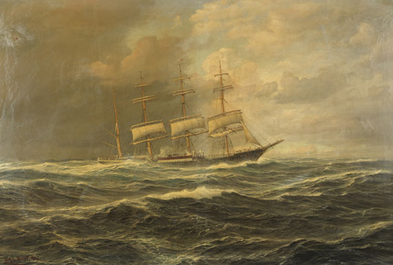 Johannes Holst - Viermastbark "Padua" der Reederei F. Laeisz, Hamburg