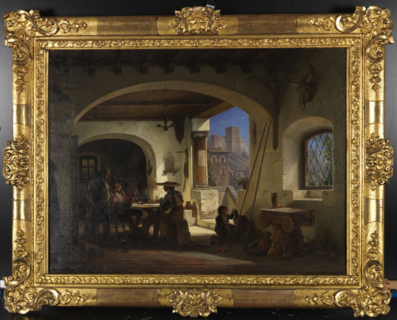 Wilhelm Gail - Picadores in einer spanischen Taverne am Fuße der Alhambra - Image du cadre