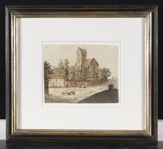 Caspar David Friedrich - Kirche von Lyngby - Image du cadre