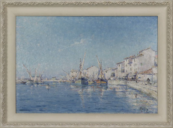 Henry Malfroy - Der südfranzösische Fischerhafen von Martigues - Image du cadre