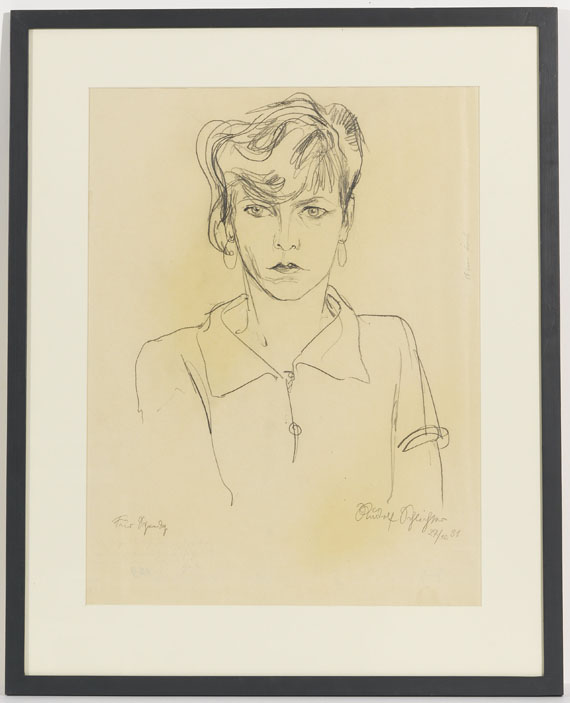 Rudolf Schlichter - Portrait Speedy ("Meine Frau") - Image du cadre