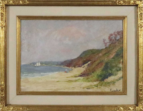 Edward Cucuel - The Beach at Rocky Point, Long Island - Image du cadre