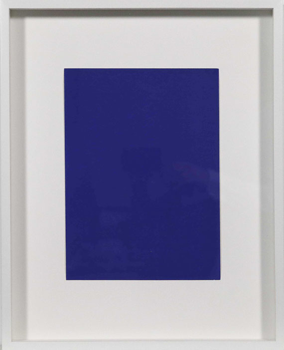 Yves Klein - Monochrome und Feuer - Image du cadre