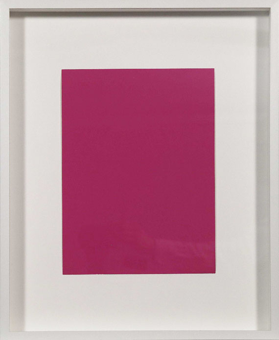 Yves Klein - Monochrome und Feuer - Image du cadre
