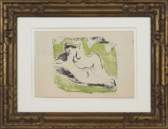 Ernst Ludwig Kirchner - Sich sonnende Badende - Image du cadre