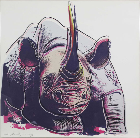 Andy Warhol - Rhinoceros (Endangered Species) - Image du cadre