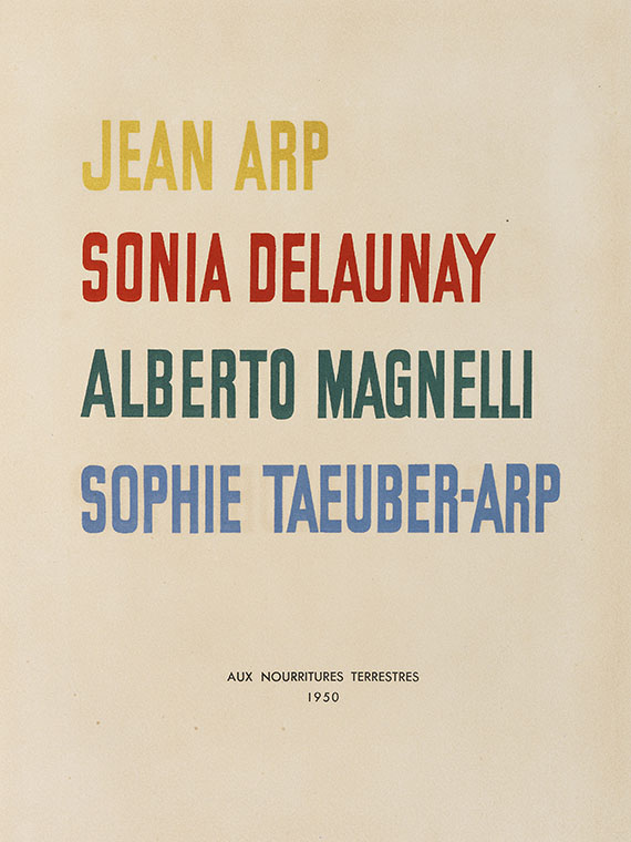 Hans (Jean) Arp - Album Arp, Delaunay u. a. - Autre image