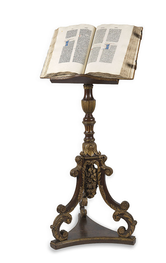  Biblia latina - Sensenschmidt-Bibel, mit Barock-Buchständer. - Autre image