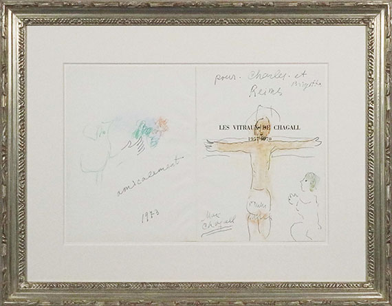 Marc Chagall - Offrande au Christ en croix - Image du cadre