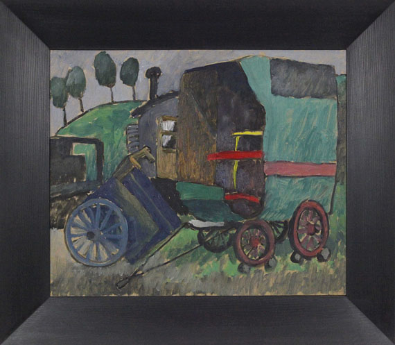Gabriele Münter - Zigeunerwagen II - Image du cadre