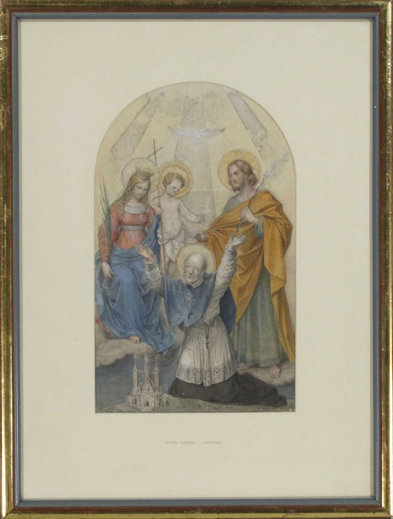 Ludwig Ferdinand Schnorr von Carolsfeld - Clemens Maria Hofbauer und Heilige - Image du cadre