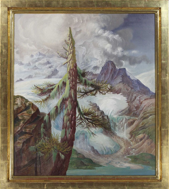 Otto Dix - Gletscher im Engadin - Image du cadre
