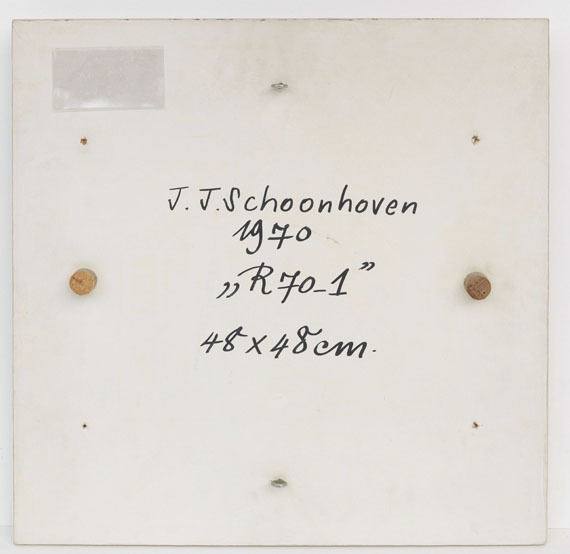 Jan Schoonhoven - R 70-1 - Verso