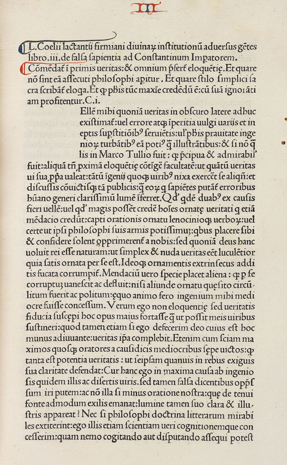 Lucius Caecilius F. Lactantius - De divinis institutionibus - Autre image