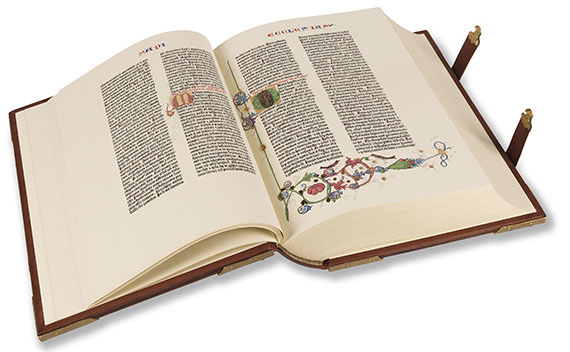   - Gutenberg-Bibel. Faksimile. 3 Bände