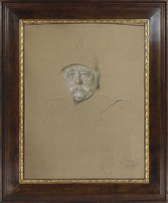Franz von Lenbach - Porträt Otto Fürst von Bismarck - Image du cadre
