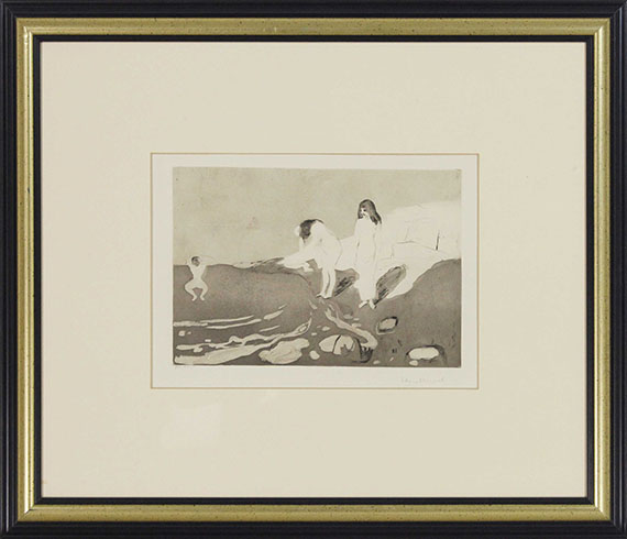 Edvard Munch - Badende Kvinner (Badende Frauen) - Image du cadre