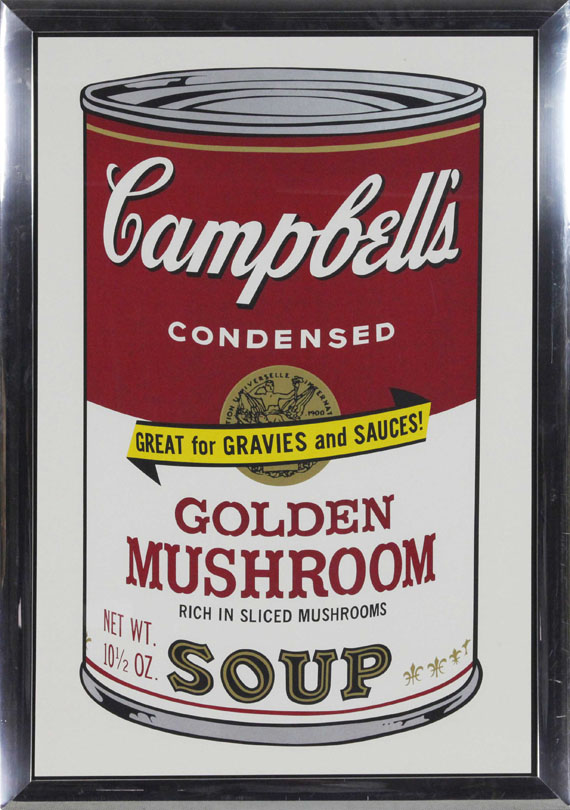 Andy Warhol - Golden Mushroom - Image du cadre