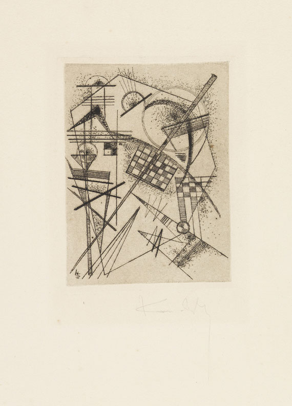 Wassily Kandinsky - Radierung für die "Deutsche Kunstgemeinschaft"