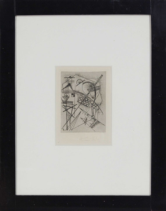 Wassily Kandinsky - Radierung für die "Deutsche Kunstgemeinschaft" - Image du cadre